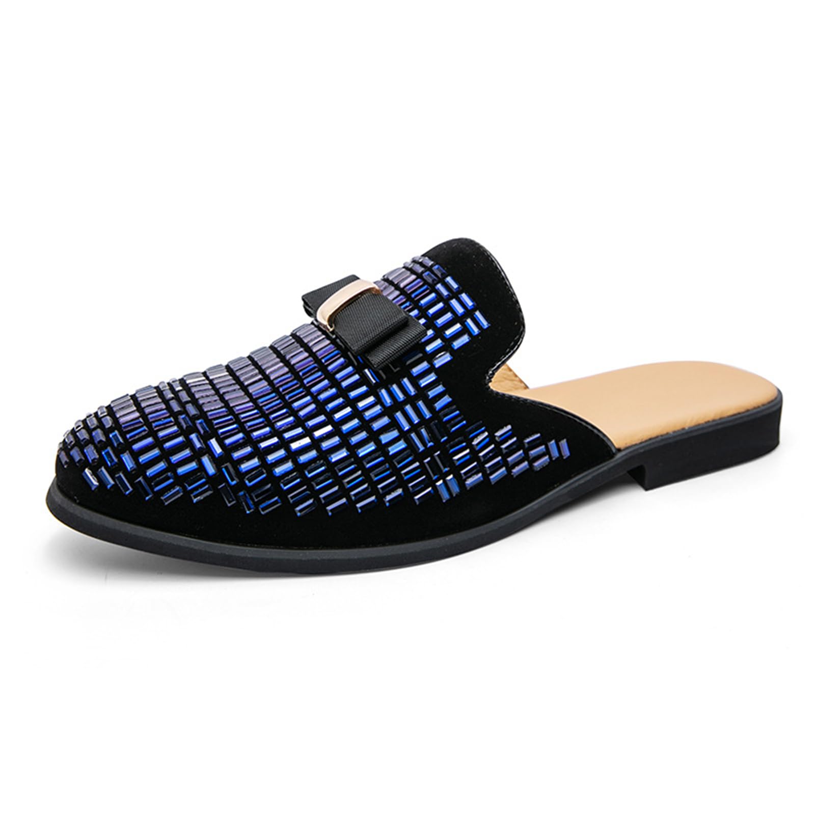 Men's Slip-on Mule Sandals Loafer Fashion Leather Formal Wear Casual Backless Dress Slippers