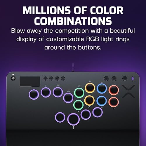Miniatura 8 de Turtle Beach Victrix Pro KO Leverless All Button Fight Stick for PlayStation 5, Officially Licensed PS5|PS4, Windows 10/11 PC, Customizable eSports