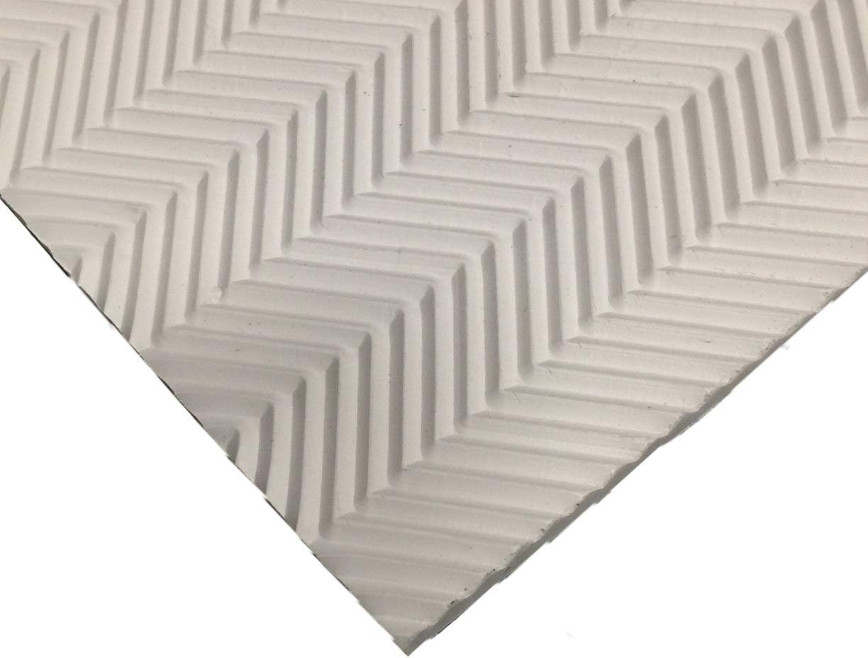 9 Iron White Herringbone Rubber Soling Sheet