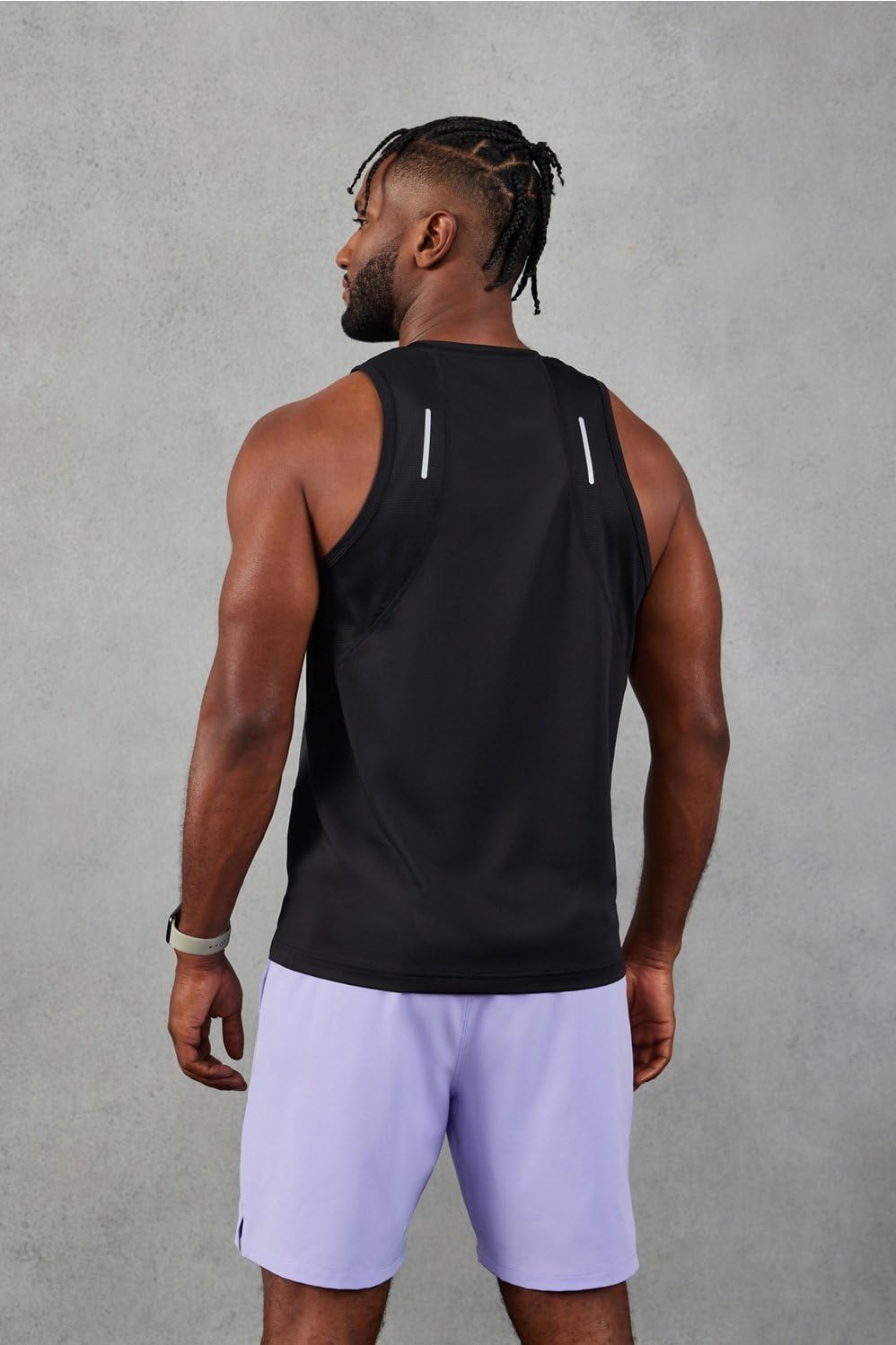 Fabletics Men's The 02 Tank, Performance Running, Jogging, Training, Ultra Lightweight, Reflective, Breathable - Image 2