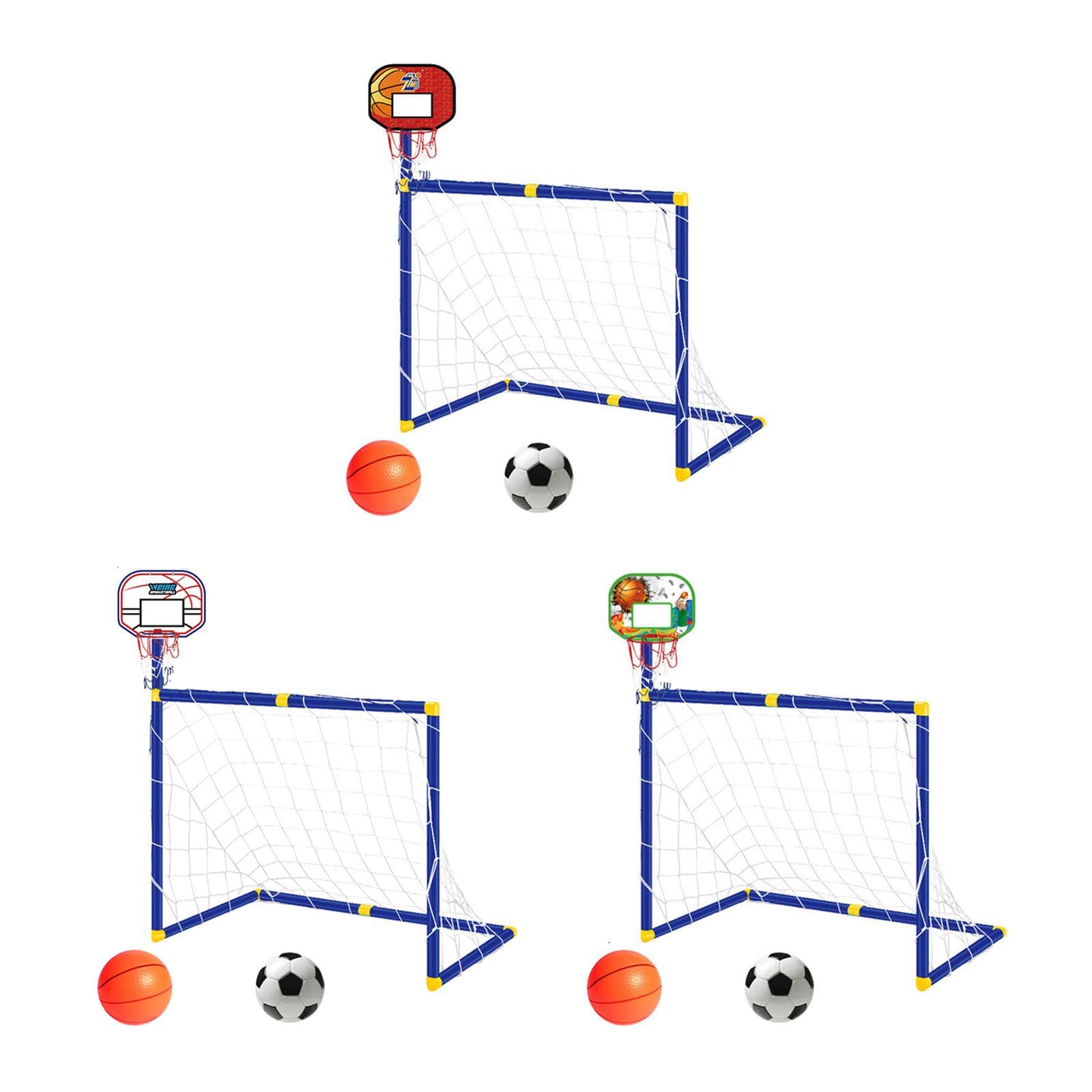 bnf® Basketball Hoop with Soccer Goal Net Set for Children Sports Activity Center White | Team Sports | Soccer | Goals & Nets-image-27