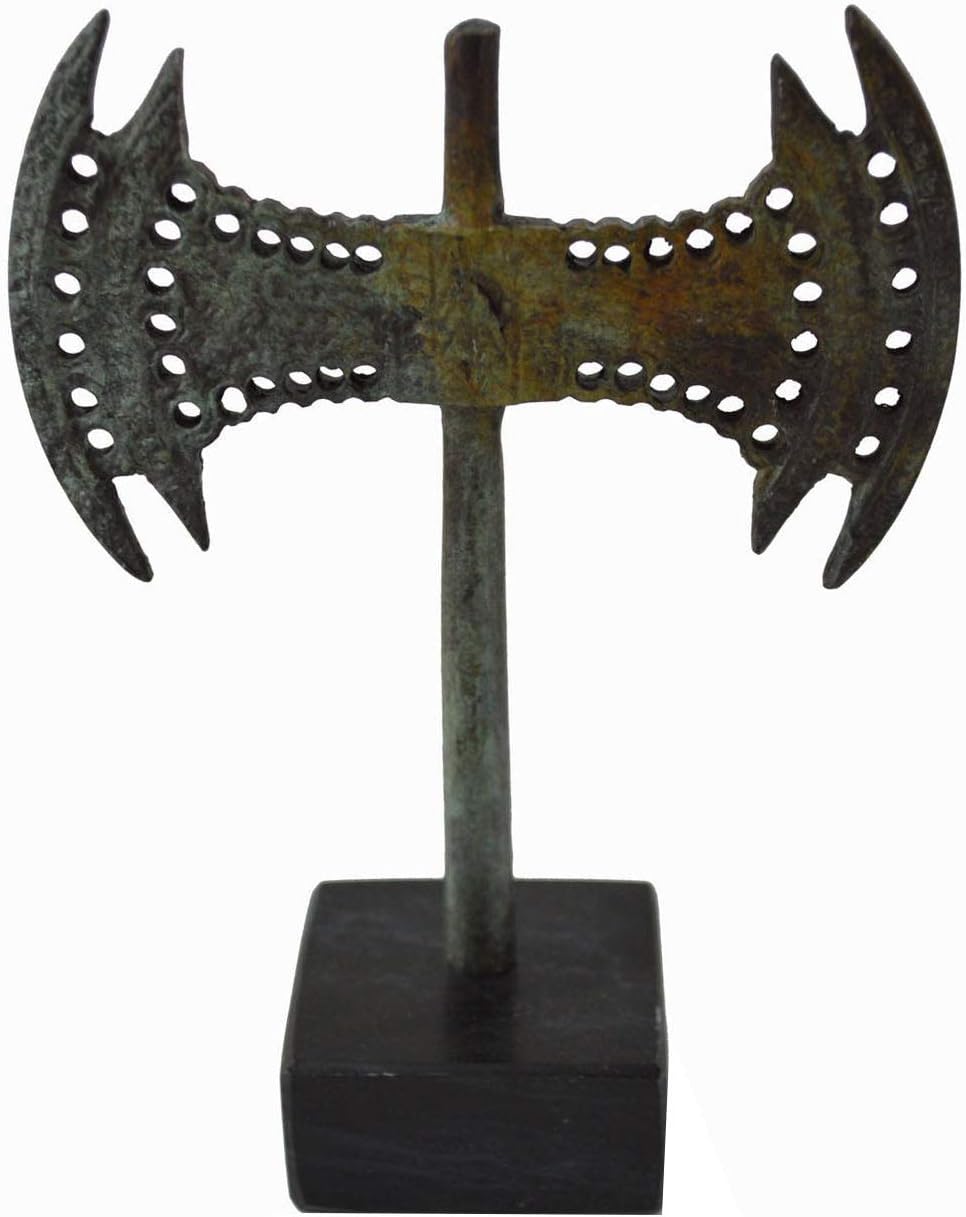 Double Axe ancient Greek bronze labrys reproduction miniature sculpture