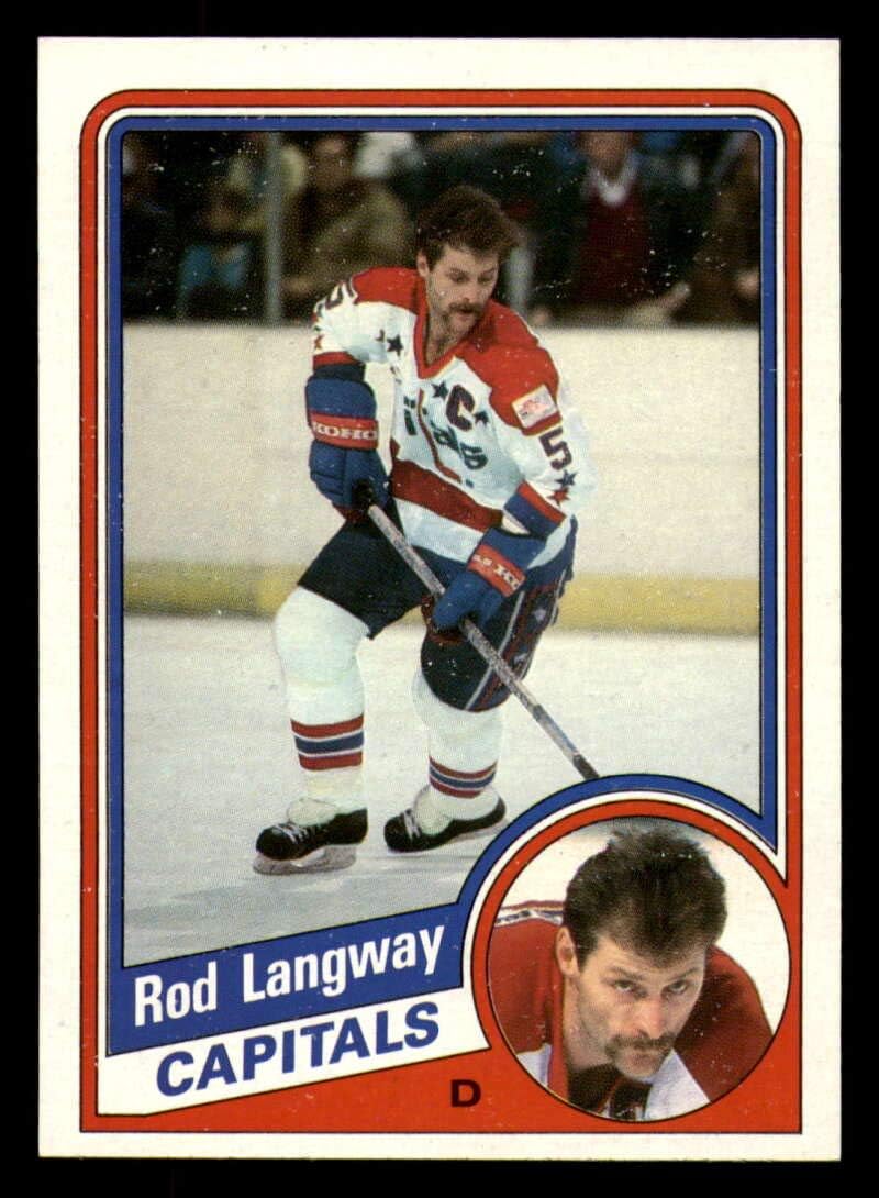 Hockey NHL 198485 Topps 147 Rod Langway EX Excellent