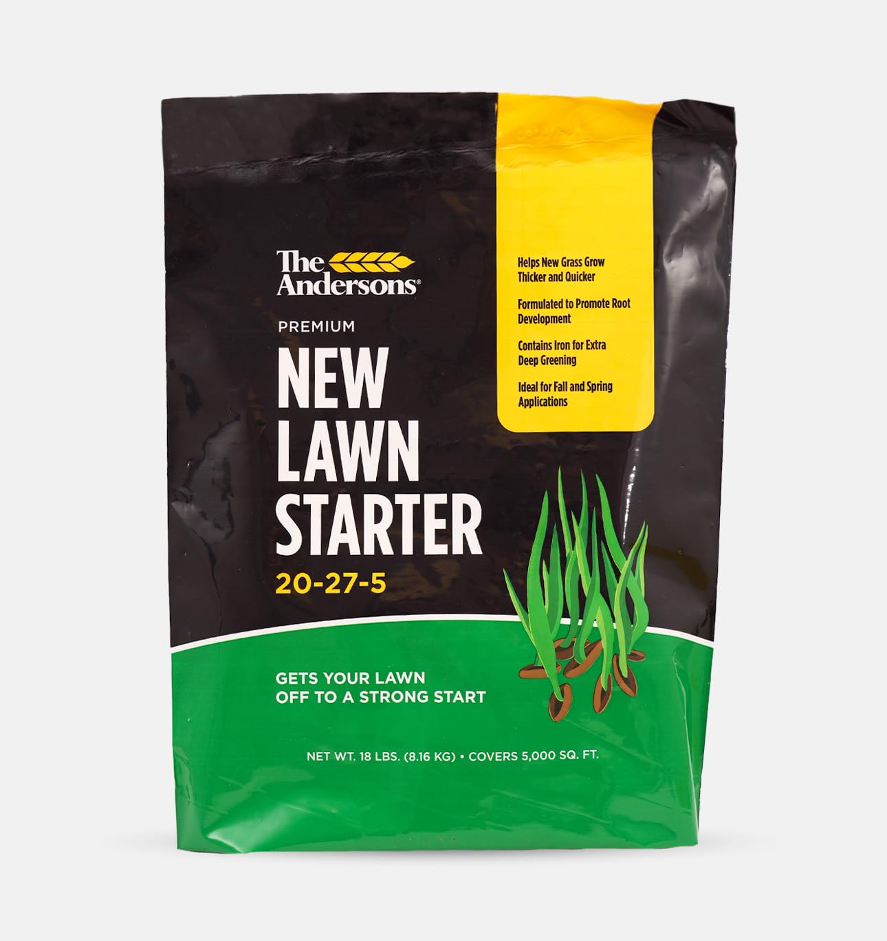 The Andersons Premium New Lawn Starter 20-27-5 Fertilizer - Covers up to 5,000 sq ft (18 lb)