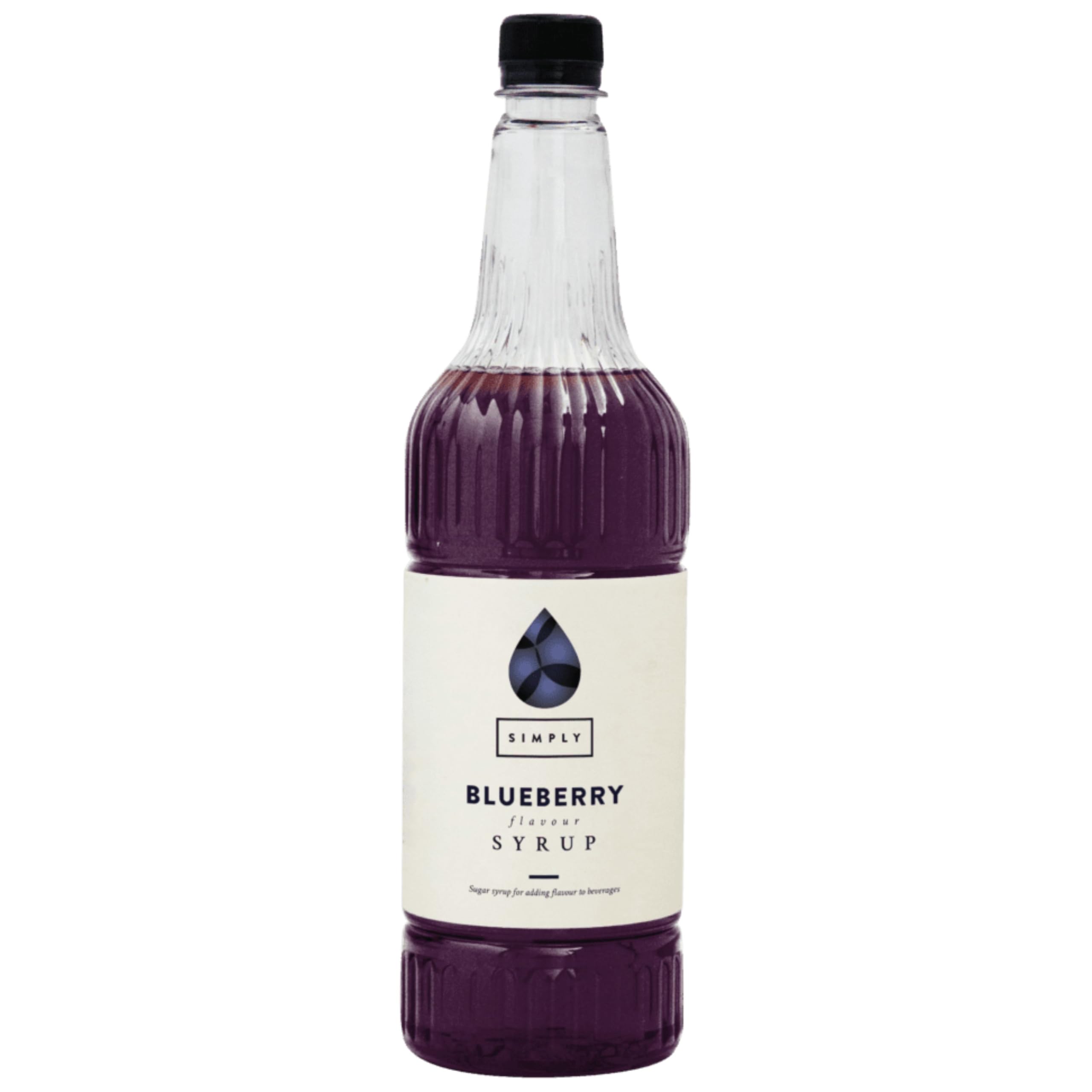 Simply Blueberry Syrup, Vegan & Nut Free Flavoured Syrup for Coffee, Cocktails & Baking (1 Litre)