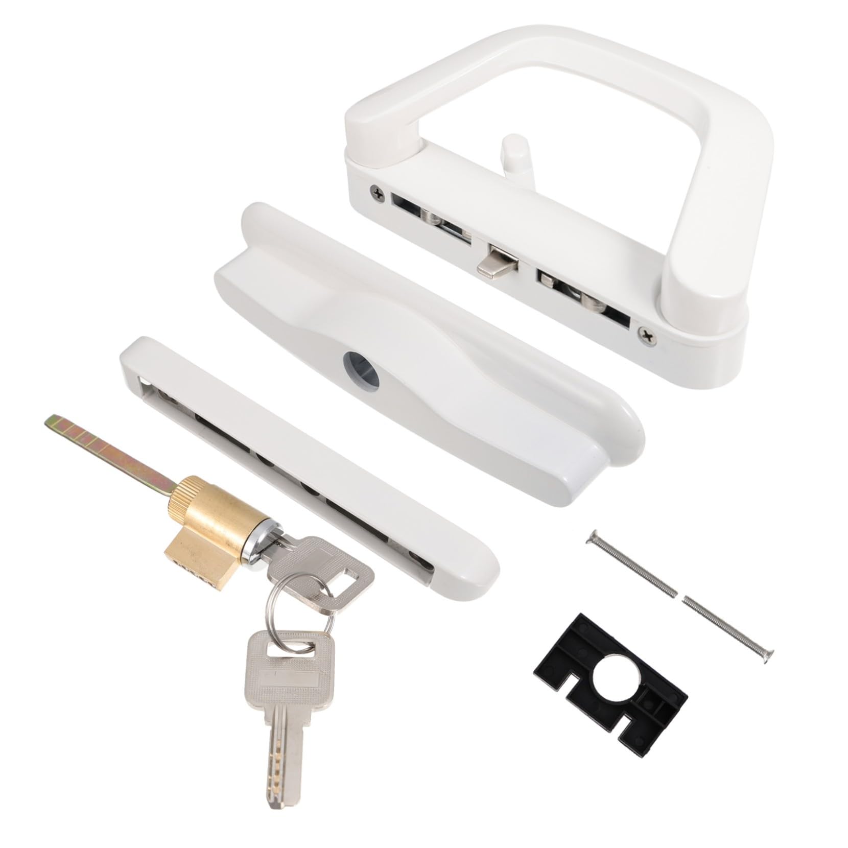 Serrure coulissante SEWACC en alliage blanc pour porte de balcon