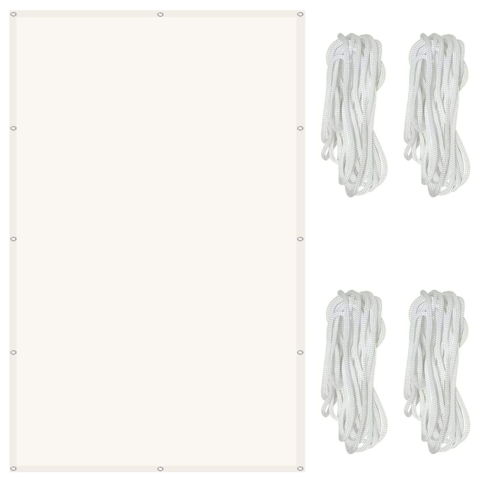 Voile d'ombrage anti-UV pour jardin, 1,1 x 7 m, perméable à l'air, couleur ivoire pour protection du jardin et de la terrasse, 22622