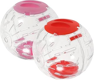 Ipetboom 2pcs Small Hamster Sports Ball Hamster Running Small Pet Running Balls Guinea Pig Balls to Run in Dwarf Hamster Ball Mini Chinchilla Exercise Balls Hamster Car Jogging Pp Mini Ball