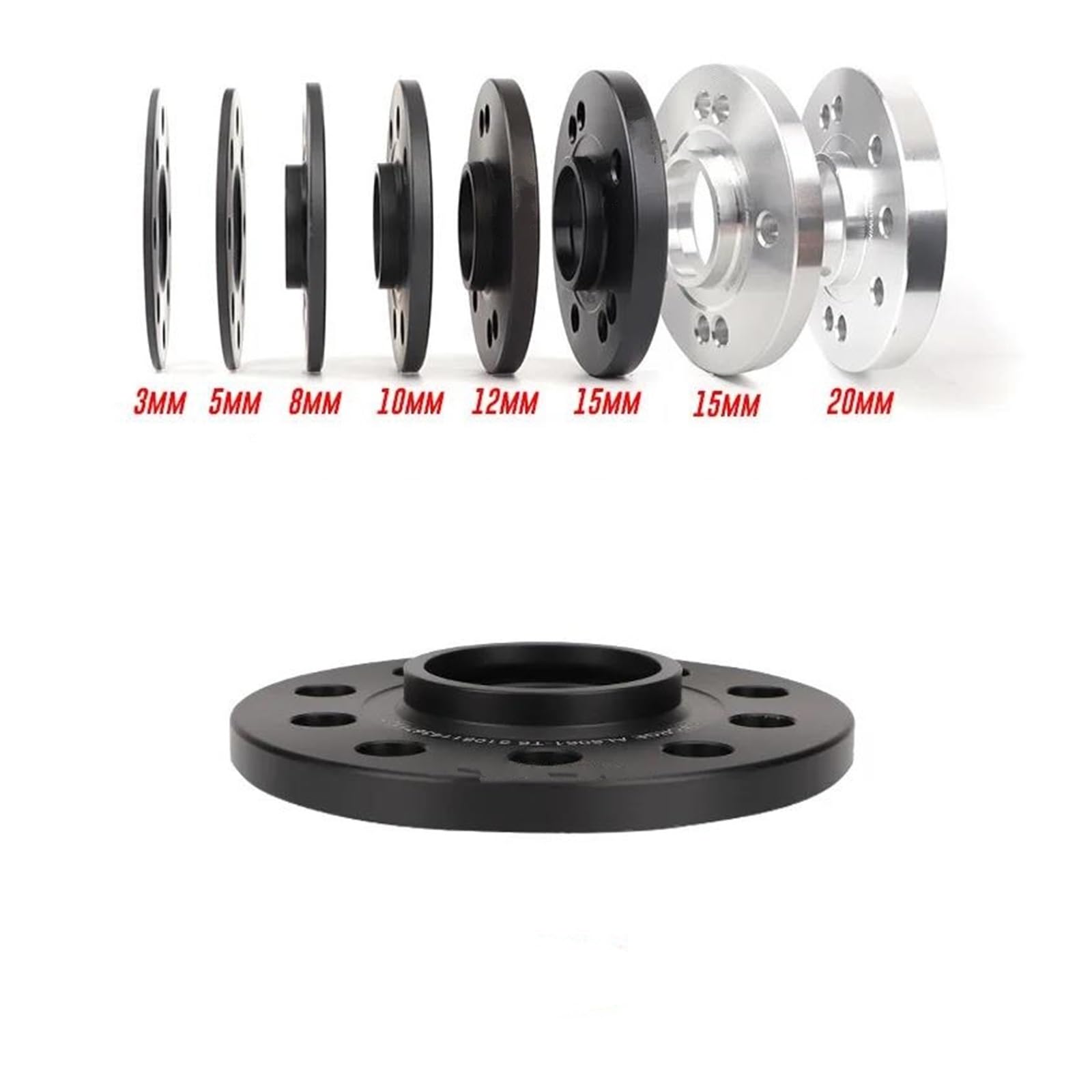 Espaciadores Rueda 2 Espaciadores Rueda Centrados Cubo 4x108 CB 65,1 Mm Para Citroen C6 Para Elysee C5 C2 C3 Para Peugeot 408 508 206 Grosor 3/5/8/10/12/15/20 Mm Separadores(5mm)