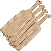 SEHOI 4 Pack 15 Inch Unfinished Pine Wood Sorority Paddles - Smooth DIY Greek Wooden Paddles for Painting, Crafts & Gifts