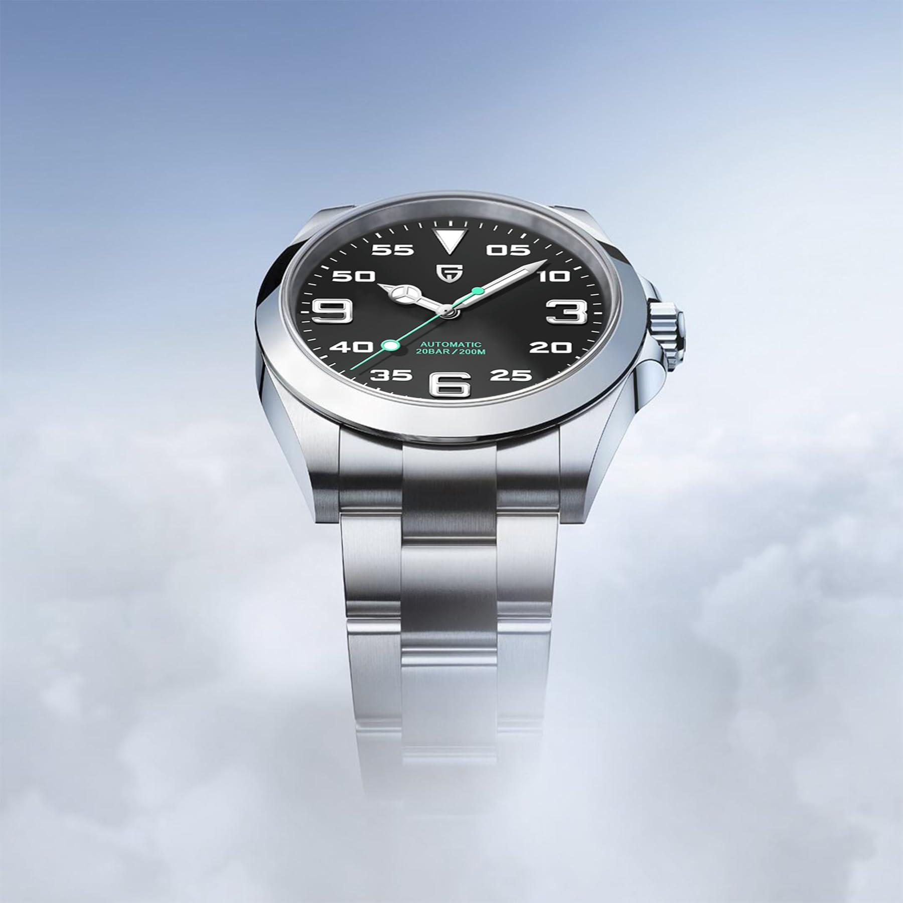 FINNIAN CADISEN Orologio Automatico Uomo Meccanico - Vetro Zaffiro, Acciaio Inox, Movimento NH35A Giapponese - Classico Homage