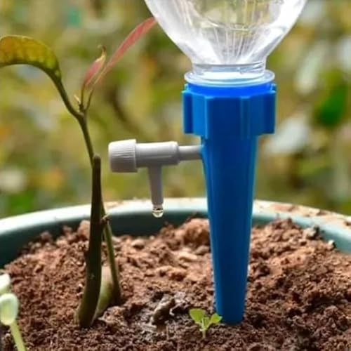 Kit C/ 4 Gotejadores Irrigador Acoplável Garrafa Pet Regulável Planta Premium EBMA STORE