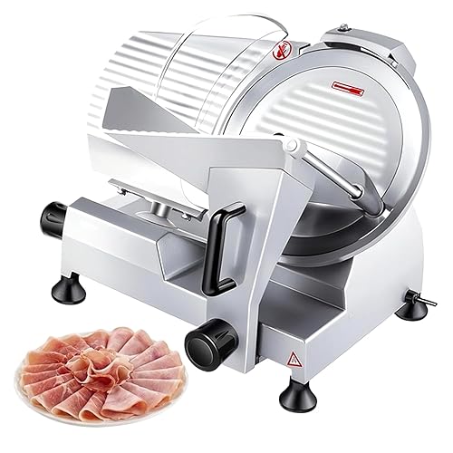 Commercial Meat Slicer, 10 inch 240W Frozen Meat & Deli