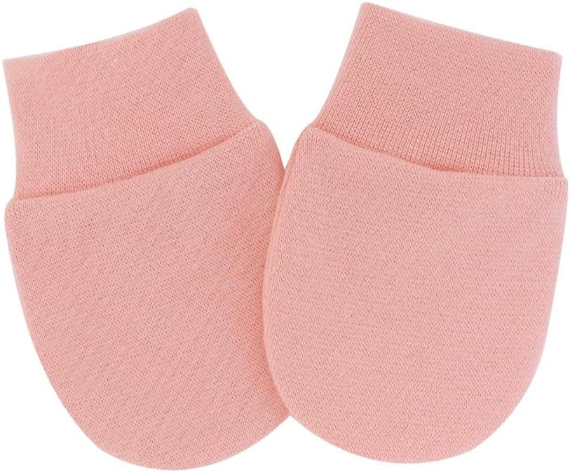 Newborn Baby Infant Toddler Mittens No Scratch Cotton Elastic Wrist Gloves for 0-6 Months Boys Girls
