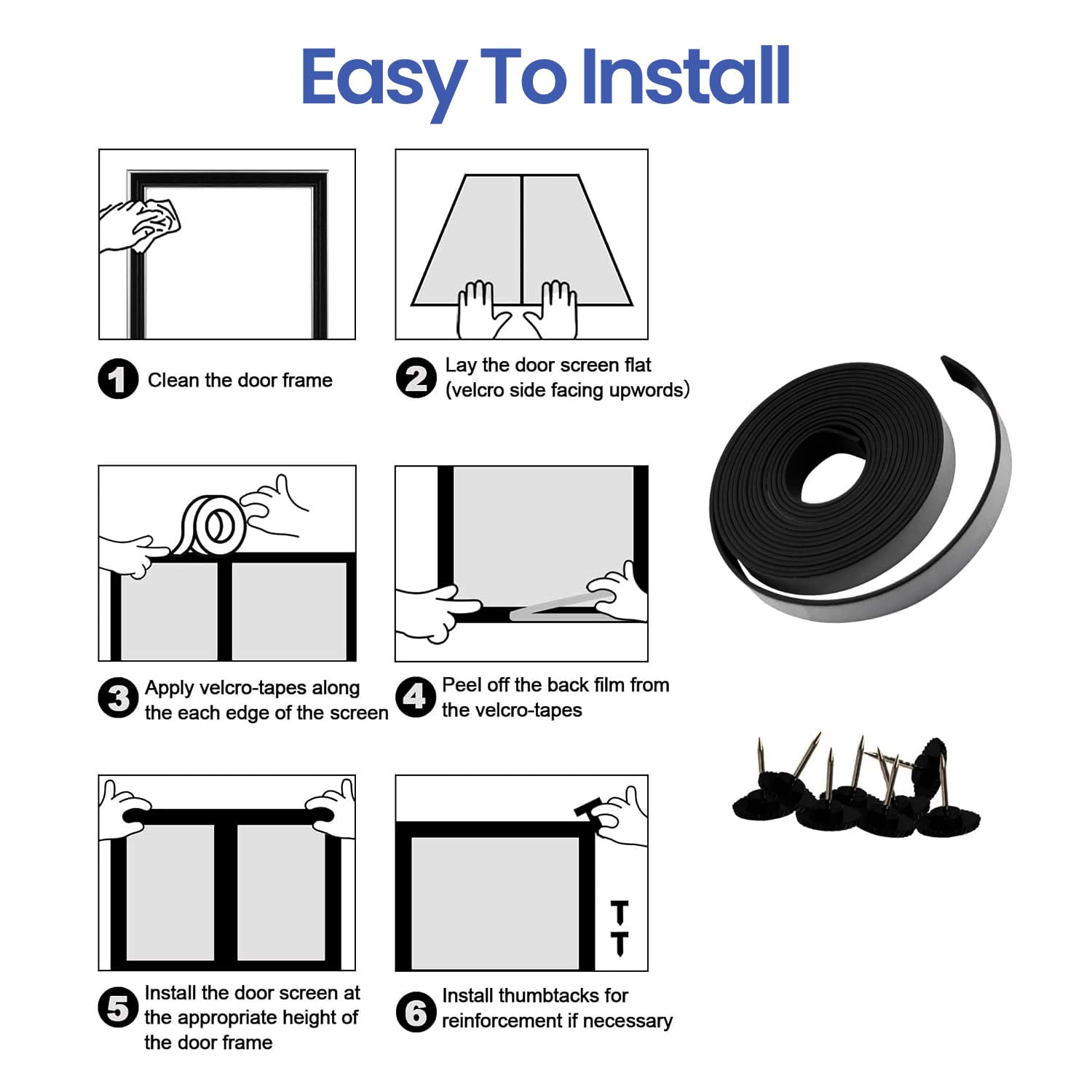 Magnetic Mosquito Net - Keep Bugs Out! -6 Magnetic Mosquito Net - Keep Bugs Out! -6