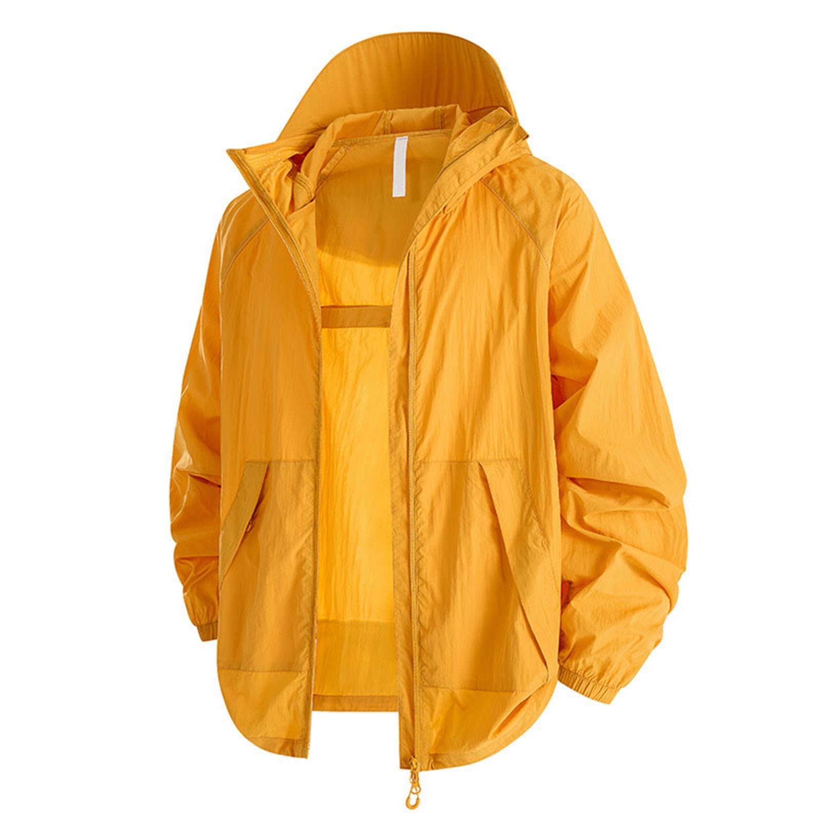 Sudadera protección solar impermeable para hombre chaqueta softshell fina con capucha 6