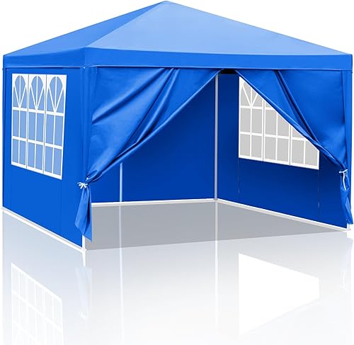 Outvita Tienda de campaña para fiestas al aire libre, toldo para patio, carpa con paredes laterales extraíbles, tienda de campaña instantánea para