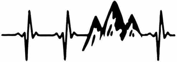 Adesivo Auto Montagna E ECG - Vinile Riflettente Per Finestre | Decorazione Fai Da Te - Foto 1