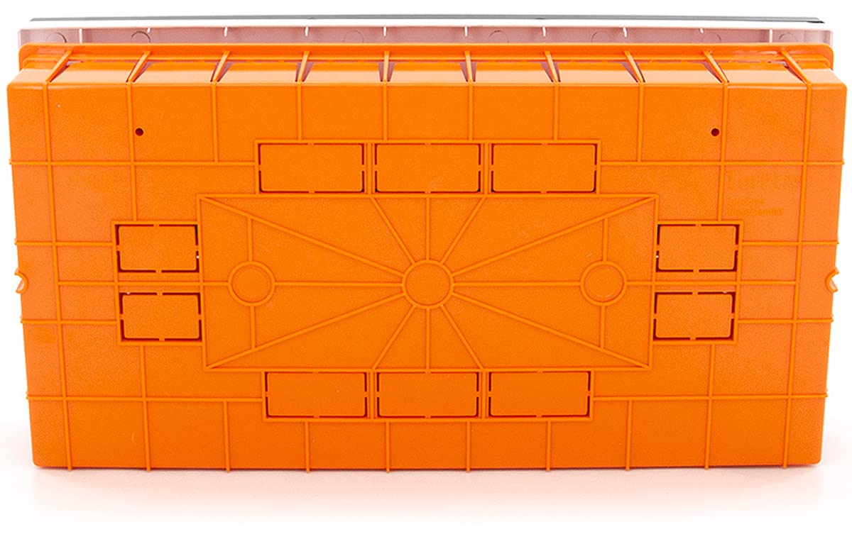 Caja de fusibles, caja de distribución, empotrada, distribuidor pequeño, 18 módulos, 1 fila, carcasa IP40 con nivel de burbuja