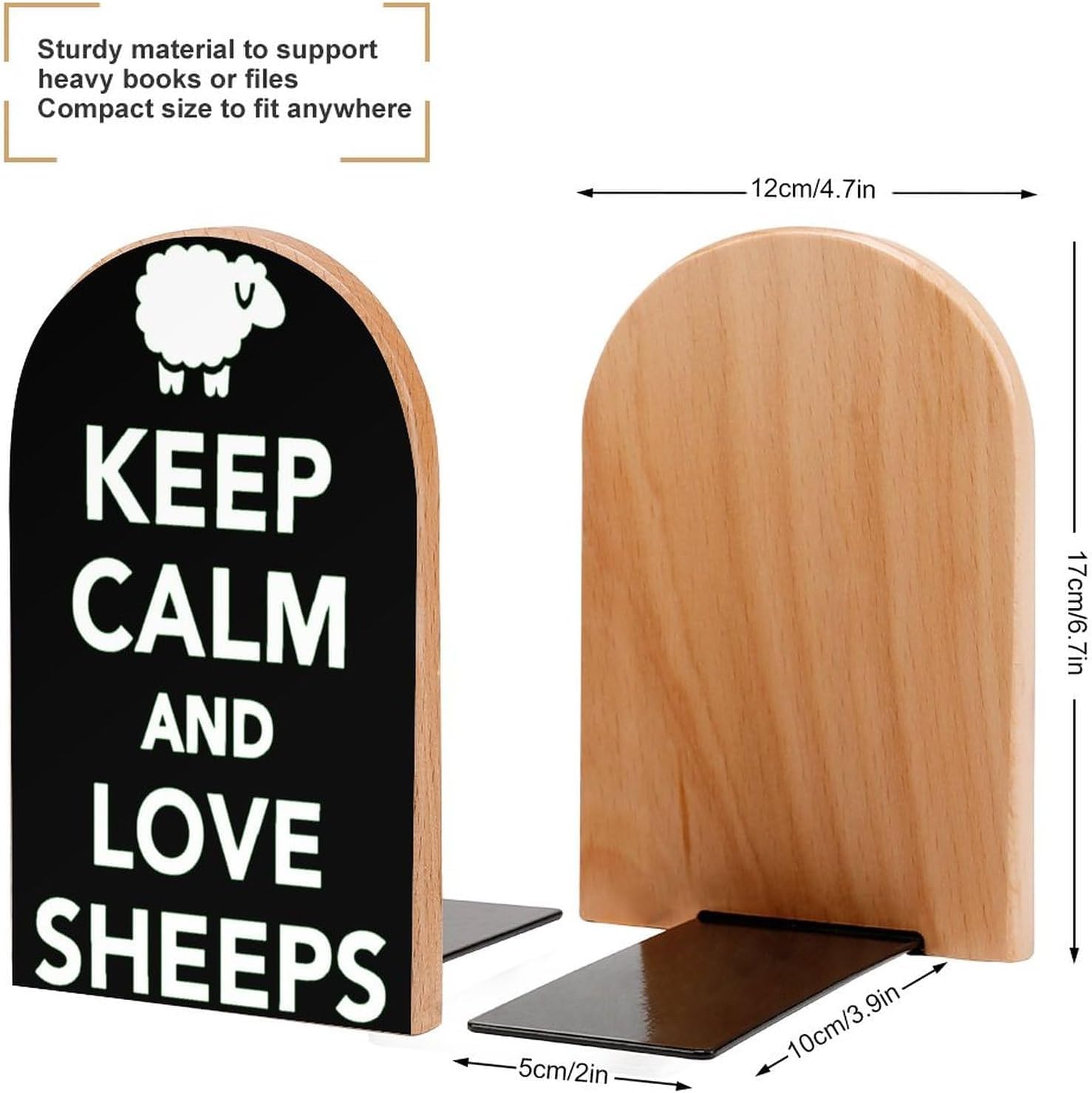 Serre-livres En Bois étagère Stopper Holder Support De Livre Organisateur Pour Bureau