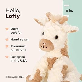 Bearington Collection Lofty 11-Inch Plush Giraffe Stuffed Animal - Stuffed Giraffe