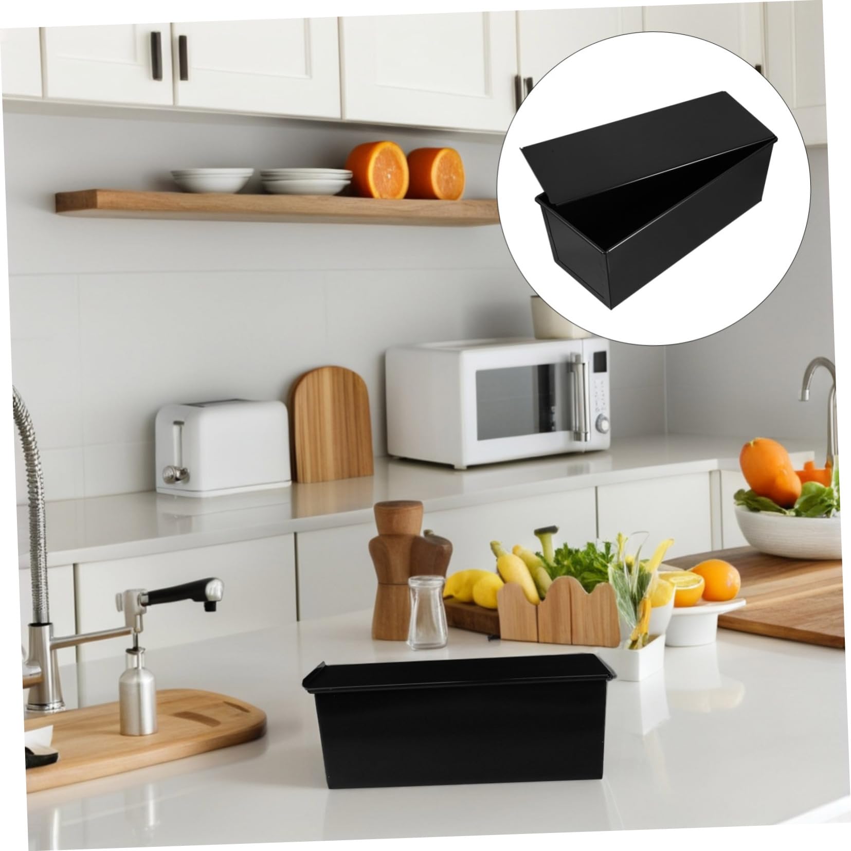 ERINGOGO Rechteckige Toastbackform 32 x 14 x 12cm Mit Deckel Langlebige Antihaftbeschichtung Für Kaffeekuchen Und Toastbrot Backform Für Haushalt Und Profis