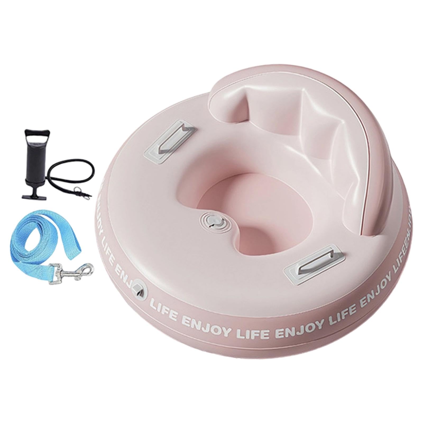 perfk Bouée Gonflable en PVC résistant au Froid avec poignées, idéale pour Les Jeux de Neige en Famille et Les activités Sportives de Plein air.