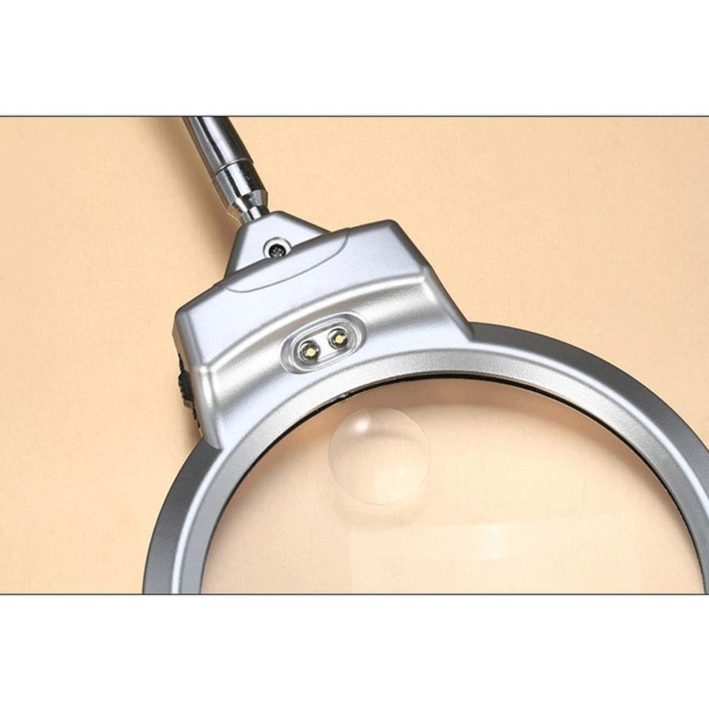 MRKU Lente d'Ingrandimento, Tipo D-Bracket 6x/20X per la Lettura HD Pieghevole con Lente d'Ingrandimento Luminosa