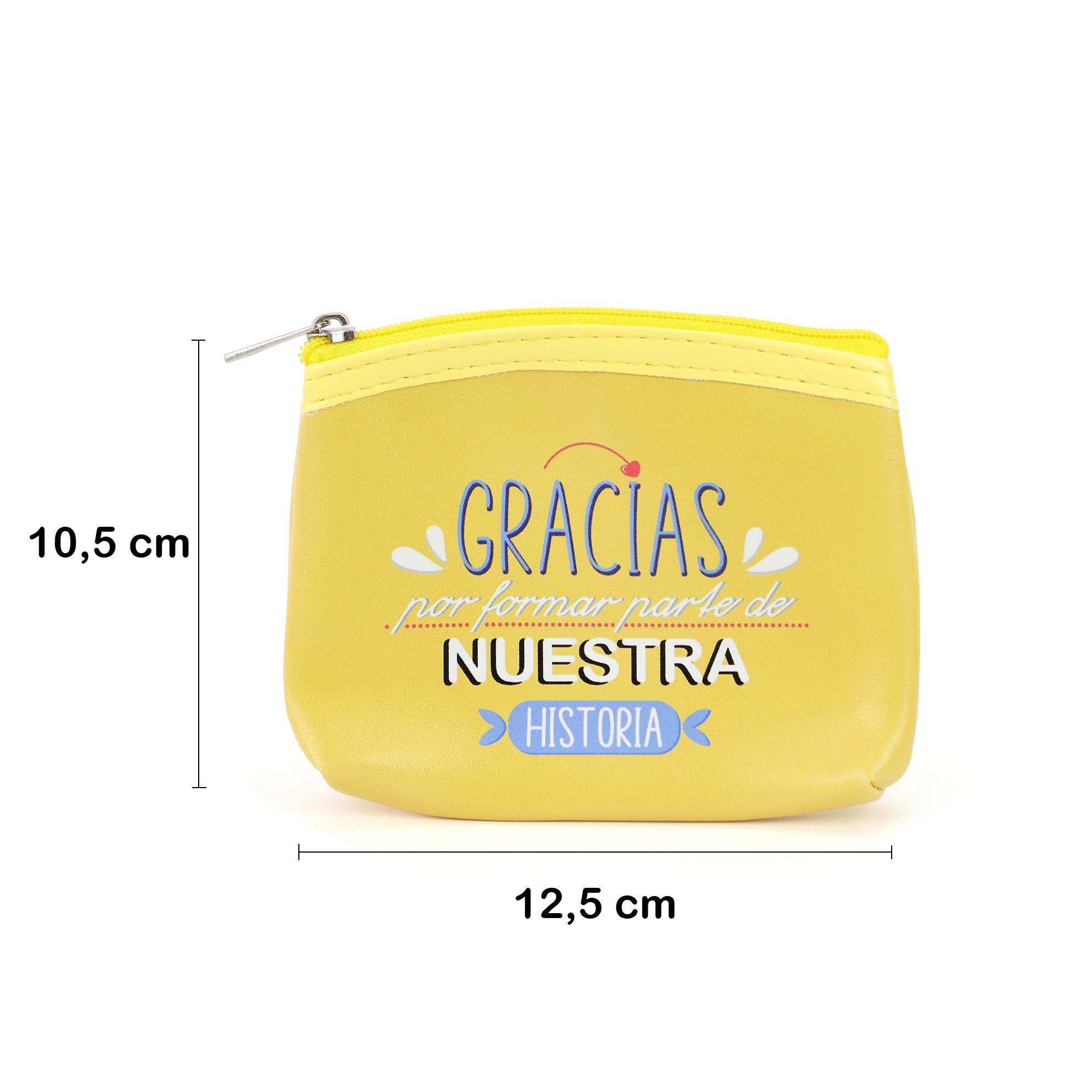 Pack del 12 a 42 uds Monederos con Frases Agradecimiento para Invitados | Polipiel con Cremallera | Regalo Comunión, Boda, Bautizo | 3 Modelos, No Personalizable | Regalantes (36, Amarillo)