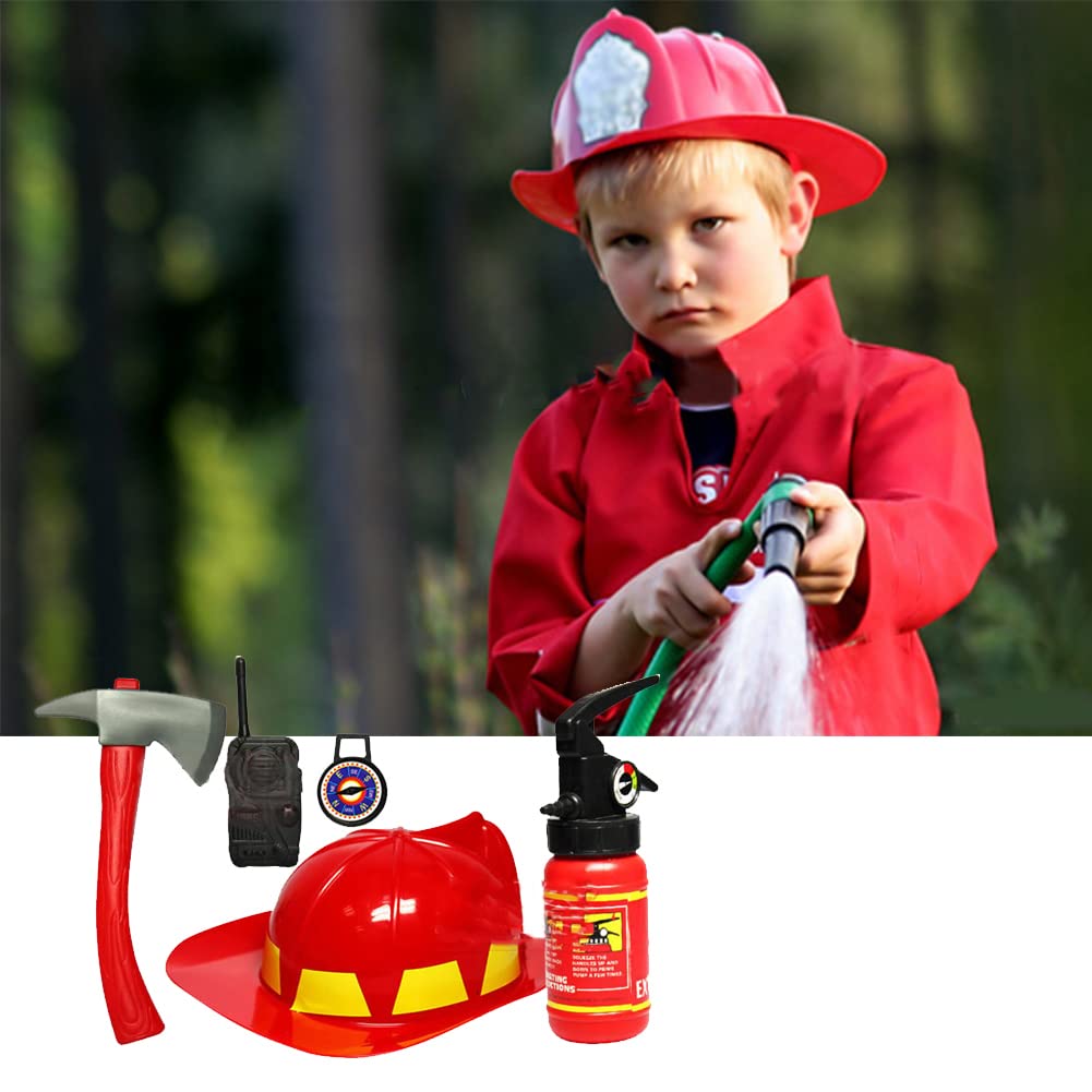 smashing Children Firefighting Toy Set - Pretend Fireman Firefighter Toy with Compass | Fire Fighter Toy Accessories for Kids,