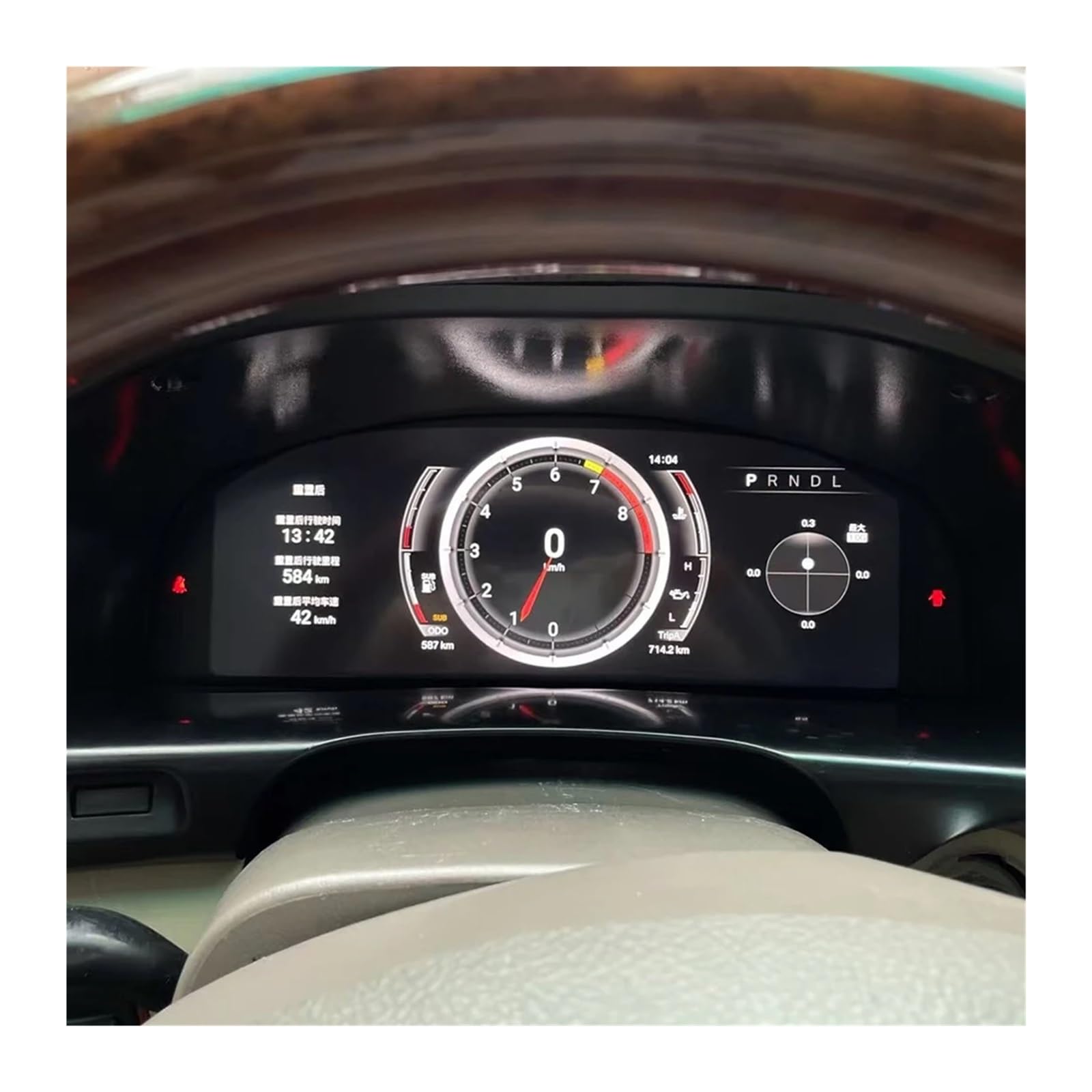 Velocímetro LCD for salpicadero de coche, compatible con Toyota Land Cruiser LC100 Lexus LX470 2002-2007, instrumento de cabina virtual de clúster digital