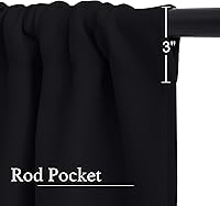 Vista 3 de NICETOWN Cenefas de Ventana Opacas con Aislamiento Térmico para Guardería - Paneles de Cortina con Bolsillo para Barra de Decoración del Hogar