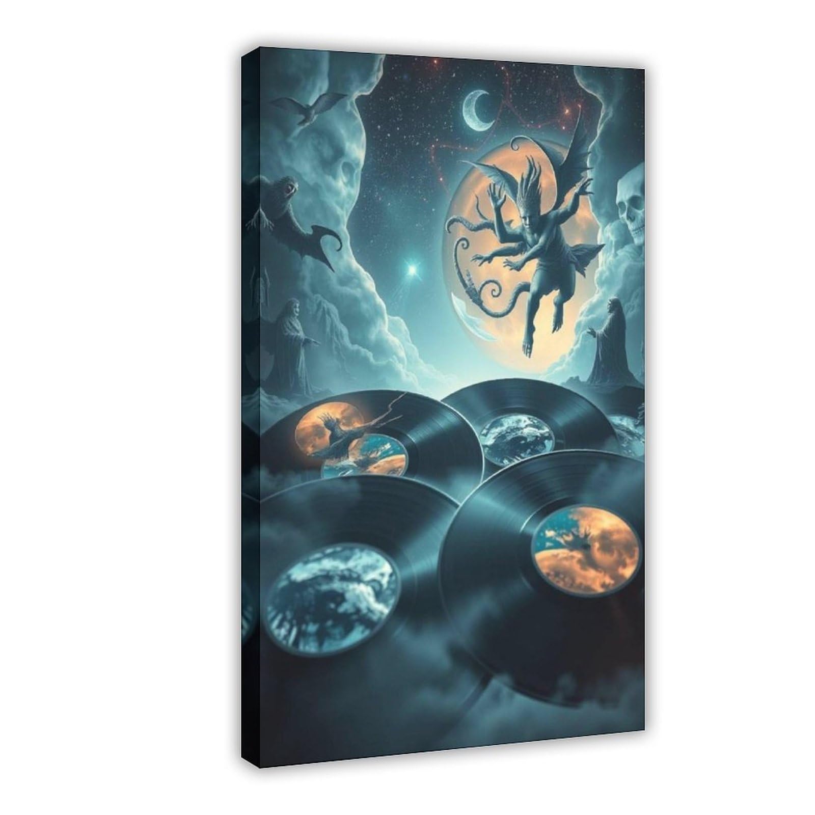 WRTYVE Fantasy Vinyl Records Poster Canvas Poster for Home Decor Gift