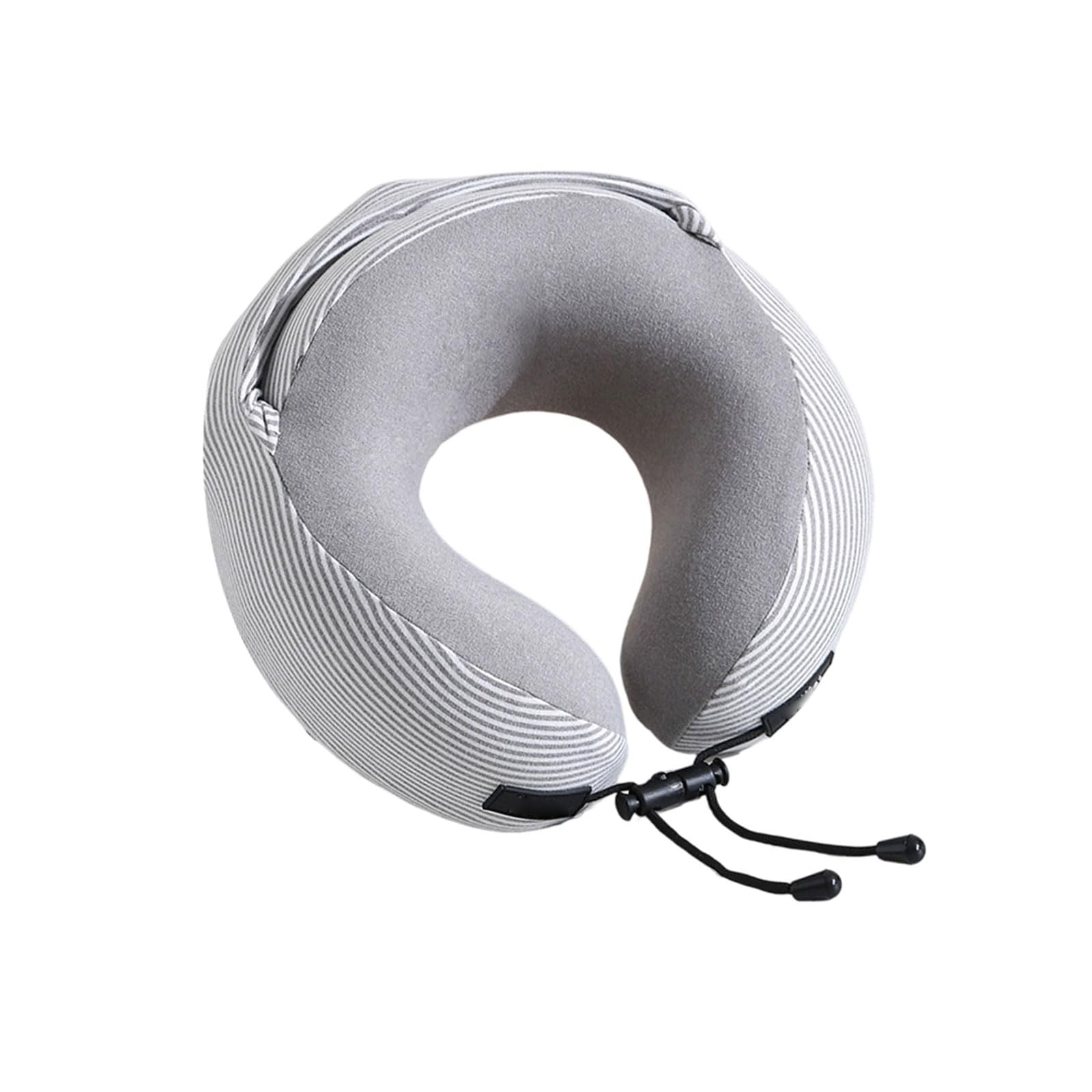 Tsophreniq Light Grey Ergonomic Sleep Cover Pillow Design For Side Sleepers Who Need Dark While Traveling Ergonomic Car Neck Pillow