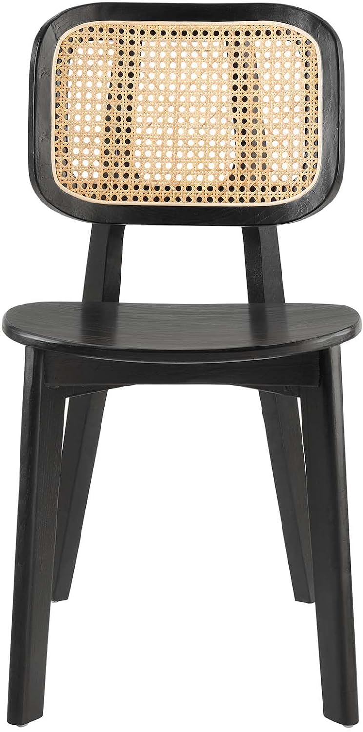 Modway EEI-4645-BLK Habitat Wood Dining Side Chair, Black