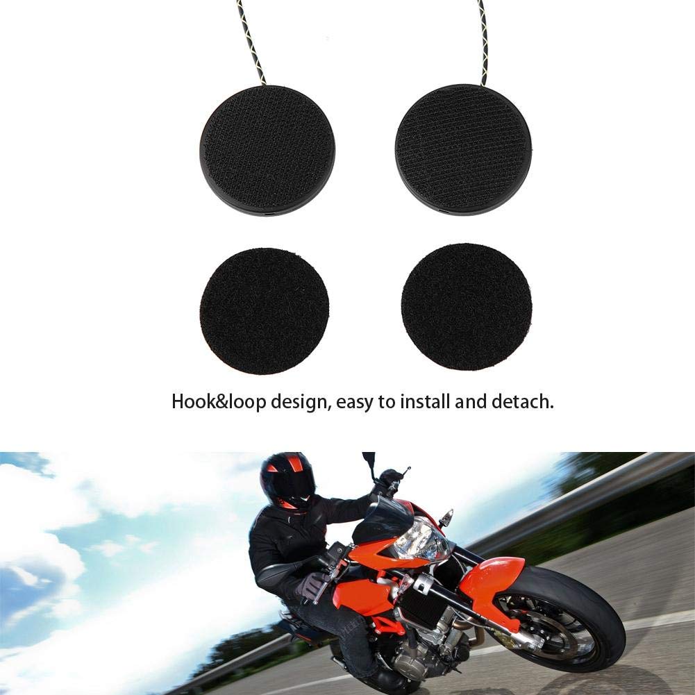 EVGATSAUTO Motorrad Helm Headset 2-teiliges TPE Kopfhörer Lautsprecher unterstützen Freisprechen