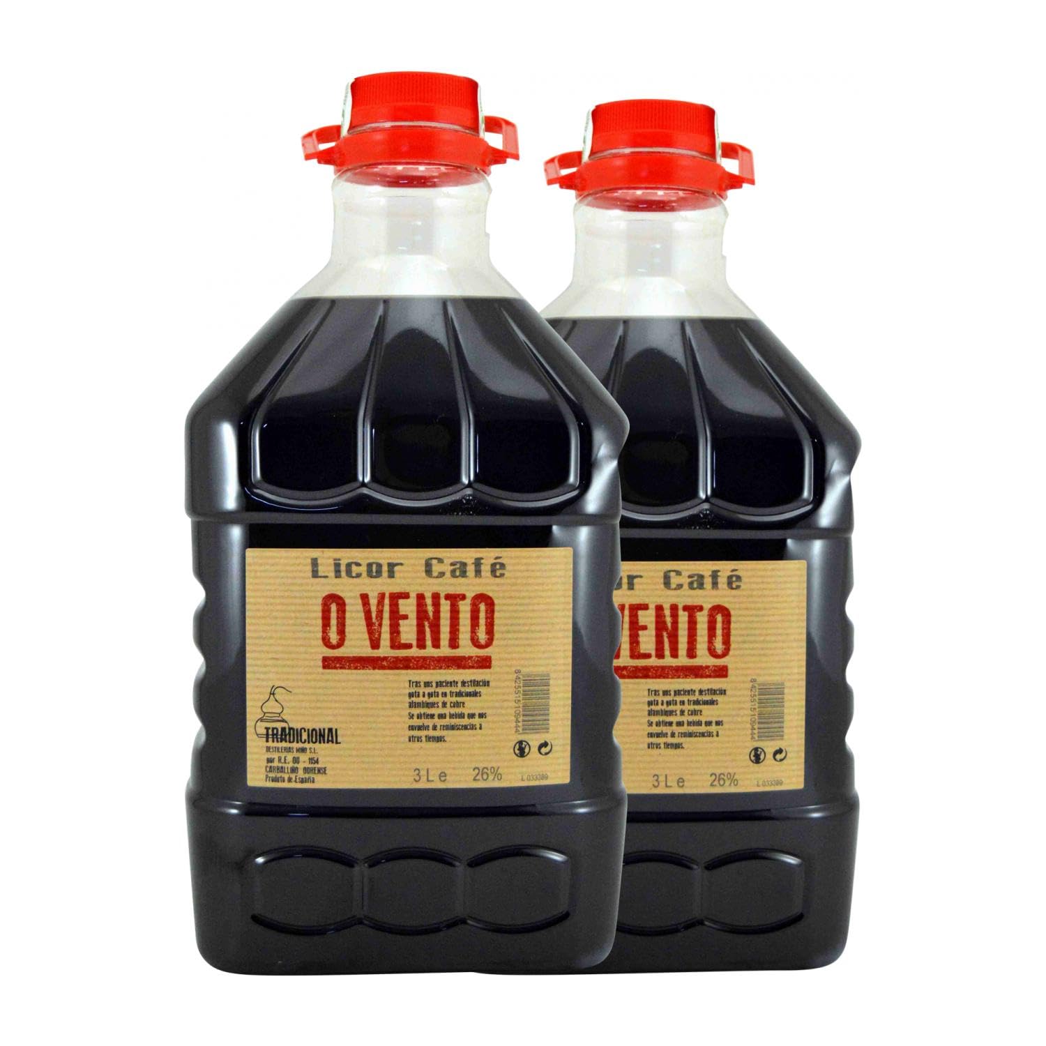 Licores Miño Café o Vento Botella Jéroboam-Doble Mágnum 3 L (Caja de 2 Botella Jéroboam-Doble Mágnum de 3 L)