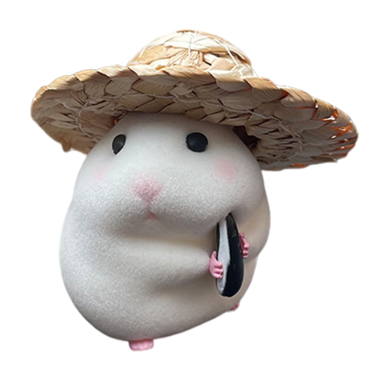 Obotsnoi Hamster Dashboard Figure Eating Hamster Automobile Display Unique Auto Accessory Simple Installs for Car Car Decors Accessory Dashboard Ornament Fun Eating Vehicle Figurine