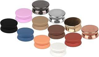 12pcs Strong Hijab Magnets, 0.54x0.26in Multi-Functional No-Snag Matte Round Pinless Hijab Magnets Clips for Women Scarf Shirt Veil Dress Clothes(12 Colors)