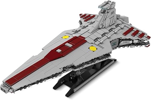 OurRemenberance Kit de construcción Republic Attack Cruiser. 1320 piezas de modelo de nave espacial de clase venador, regalos para adolescentes y