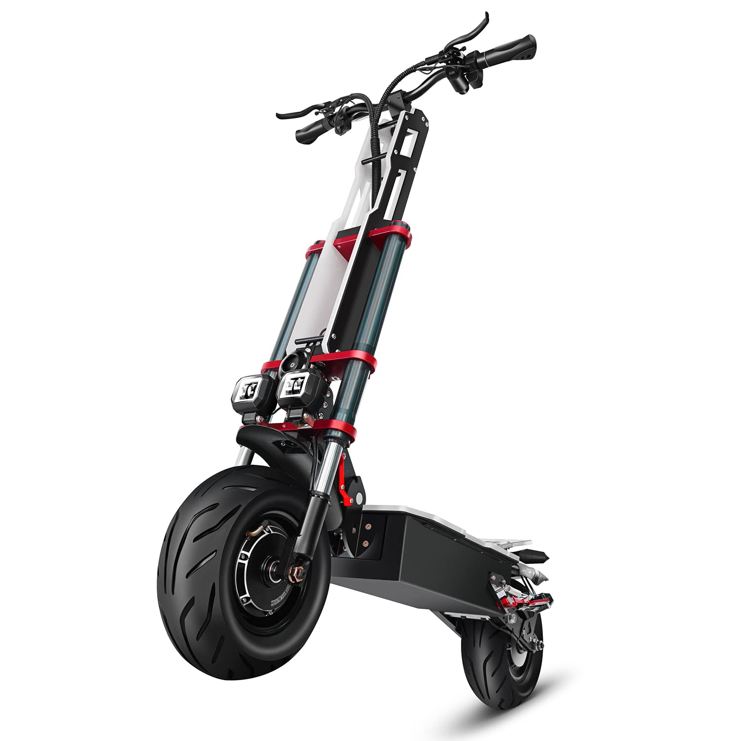 Scooter elettrico Tifgalop per adulti, super motori doppi, doppi ammortizzatori, doppi freni a disco idraulici, pneumatici a vuoto da 12 pollici, batteria al litio 60V38Ah, autonomia fino a 100 km