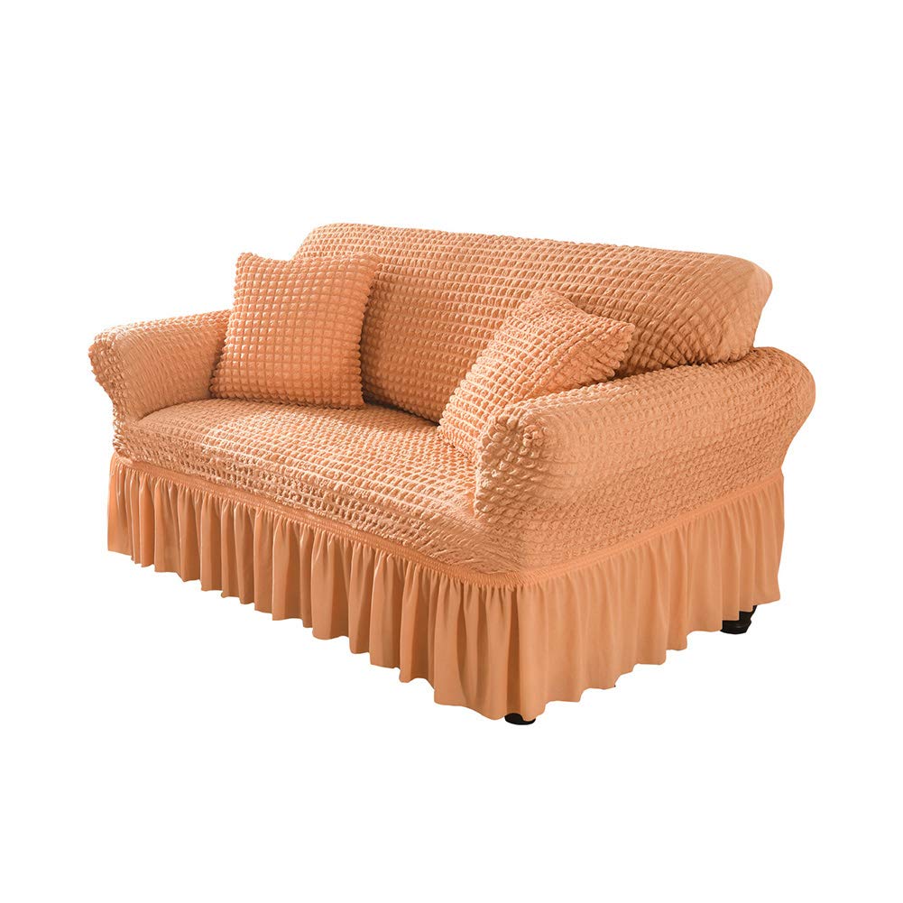 Housse de canapé extensible pour masquer l'usure de votre sofa 4 places