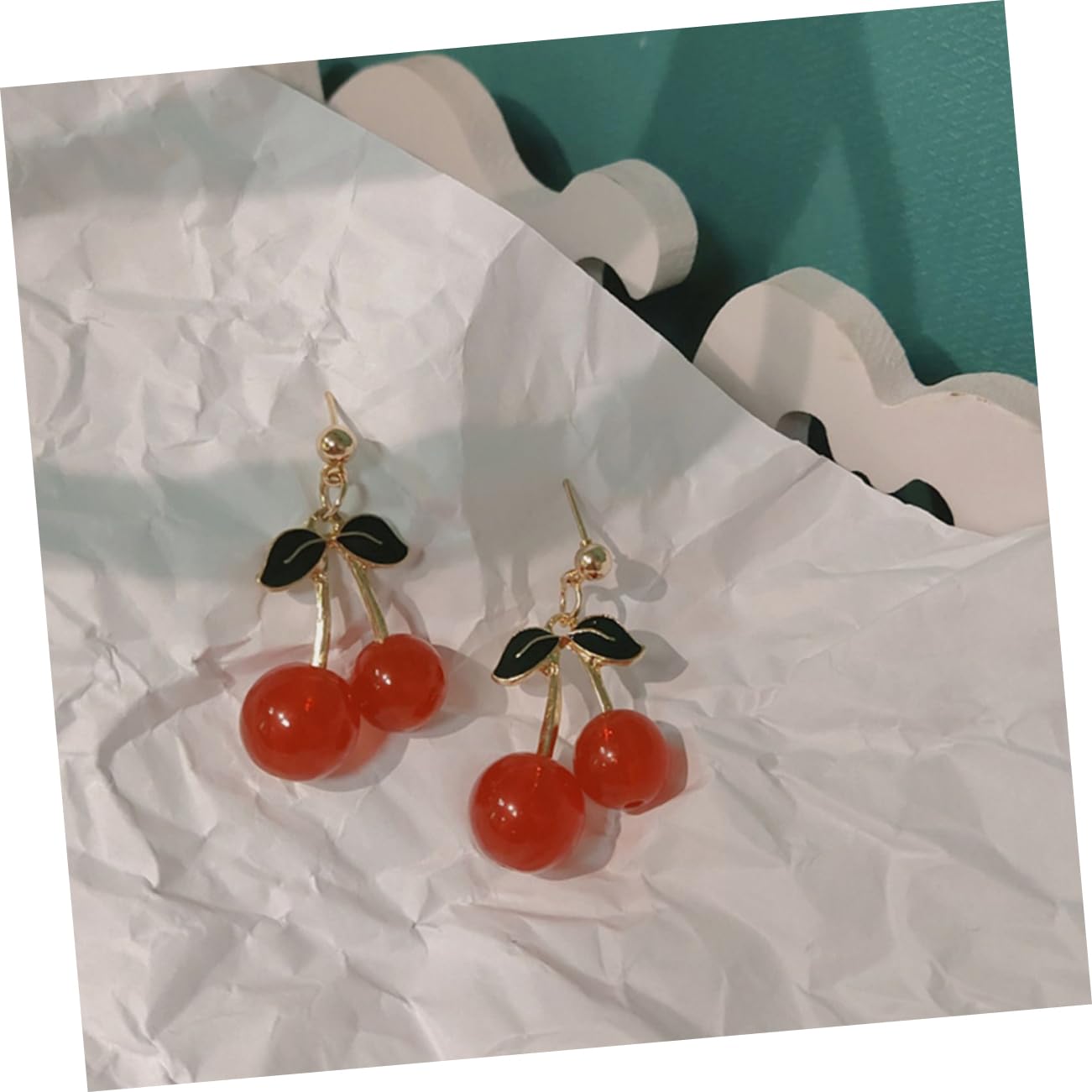 1 Paio di Orecchini di ciliegio minimalisti per Ragazze per Ragazze semplici e Comodi Accessori per Le Orecchie quotidiane
