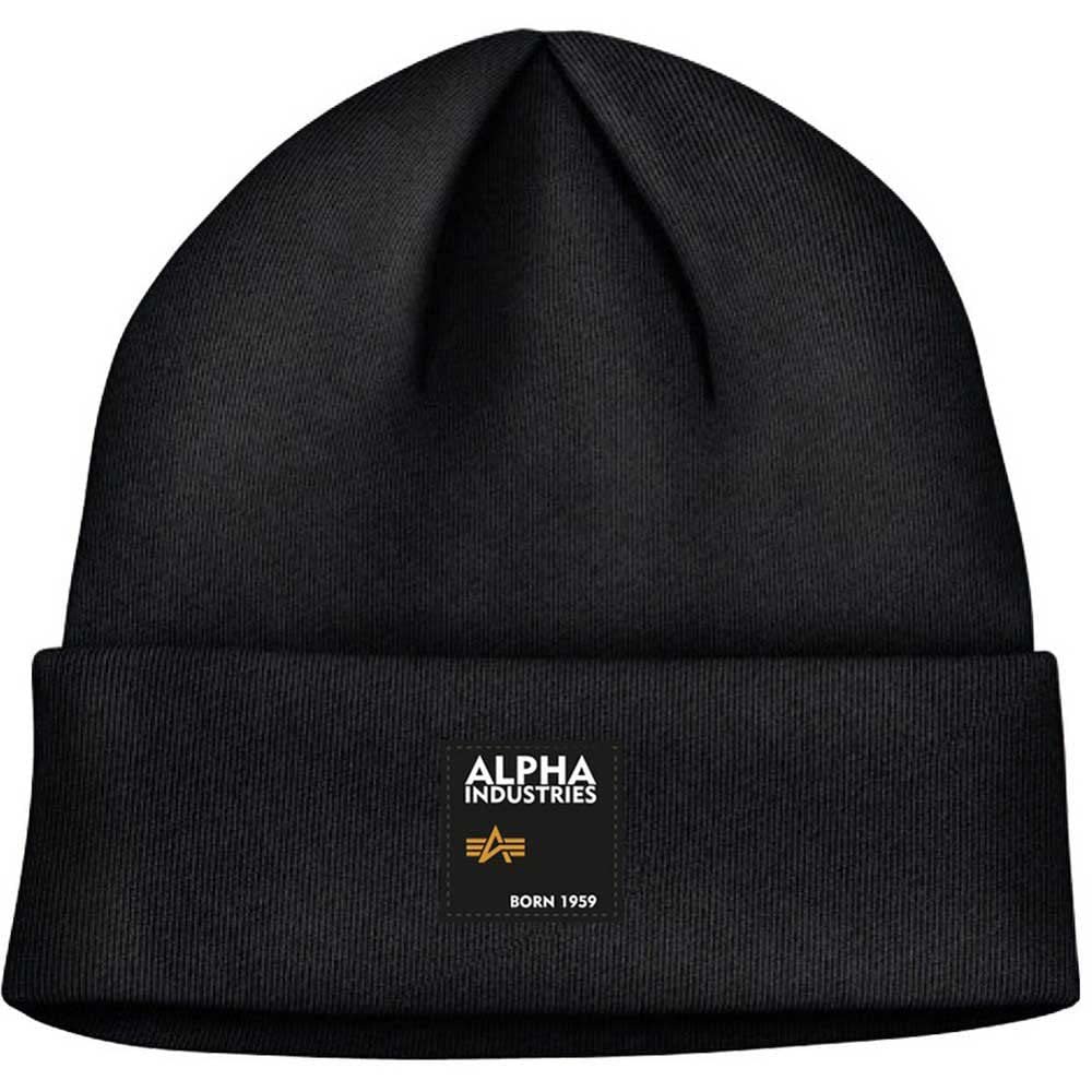 Alpha Industries Unisex Beanie-Mütze Alpha Industries Label Beanie Klassisches Unisex Beanie
