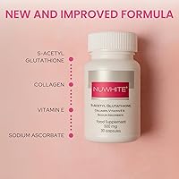 Vista 3 de Nu White S-Acetyl Glutathione 30 Capsules – New Improved Formula for Radiant, Even-Toned Skin Premium Supplement for Daily Wellness & Glow