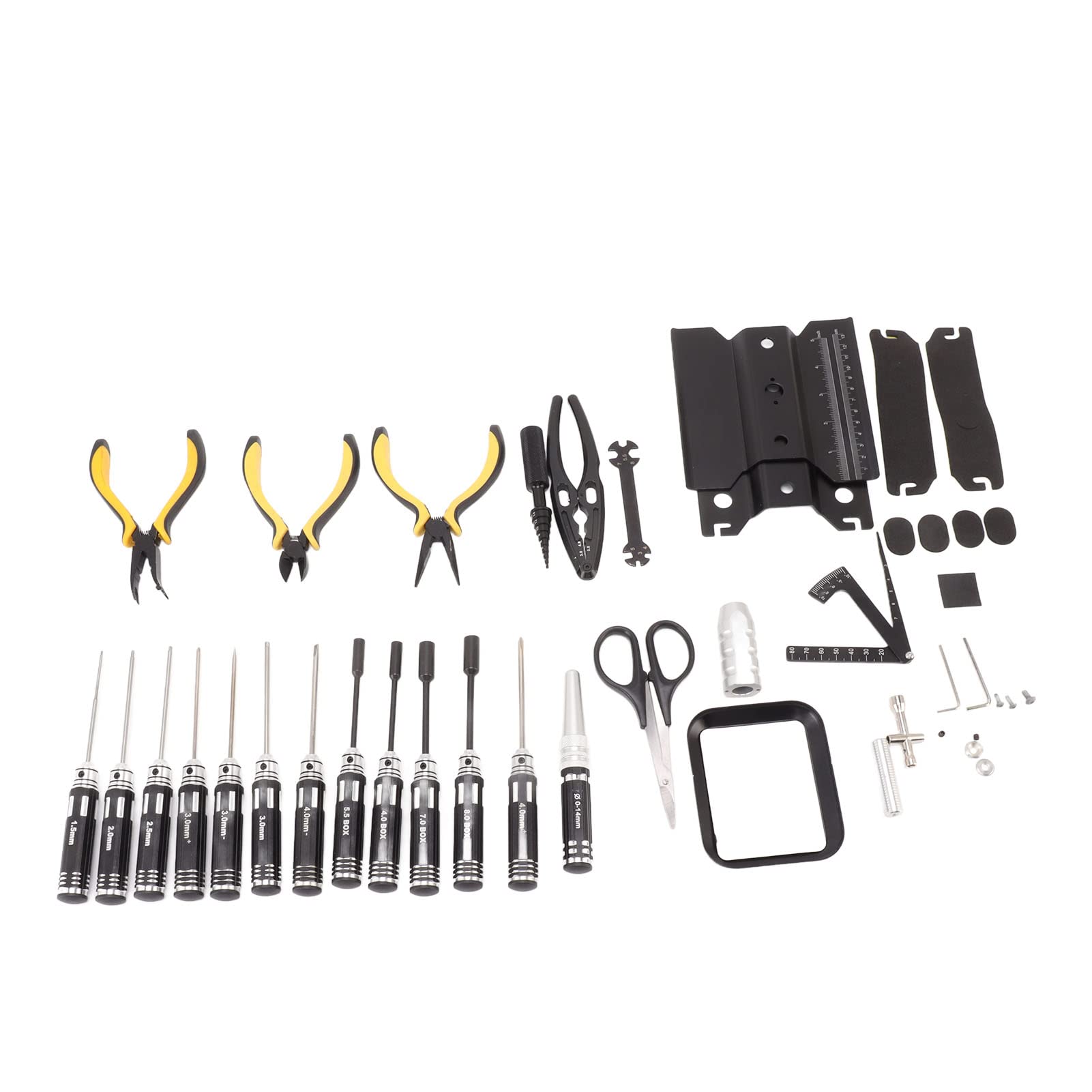 Set di attrezzi per riparazione elettronica, set di attrezzi RC 44 in 1, kit di strumenti di riparazione elettronica per auto RC, camion