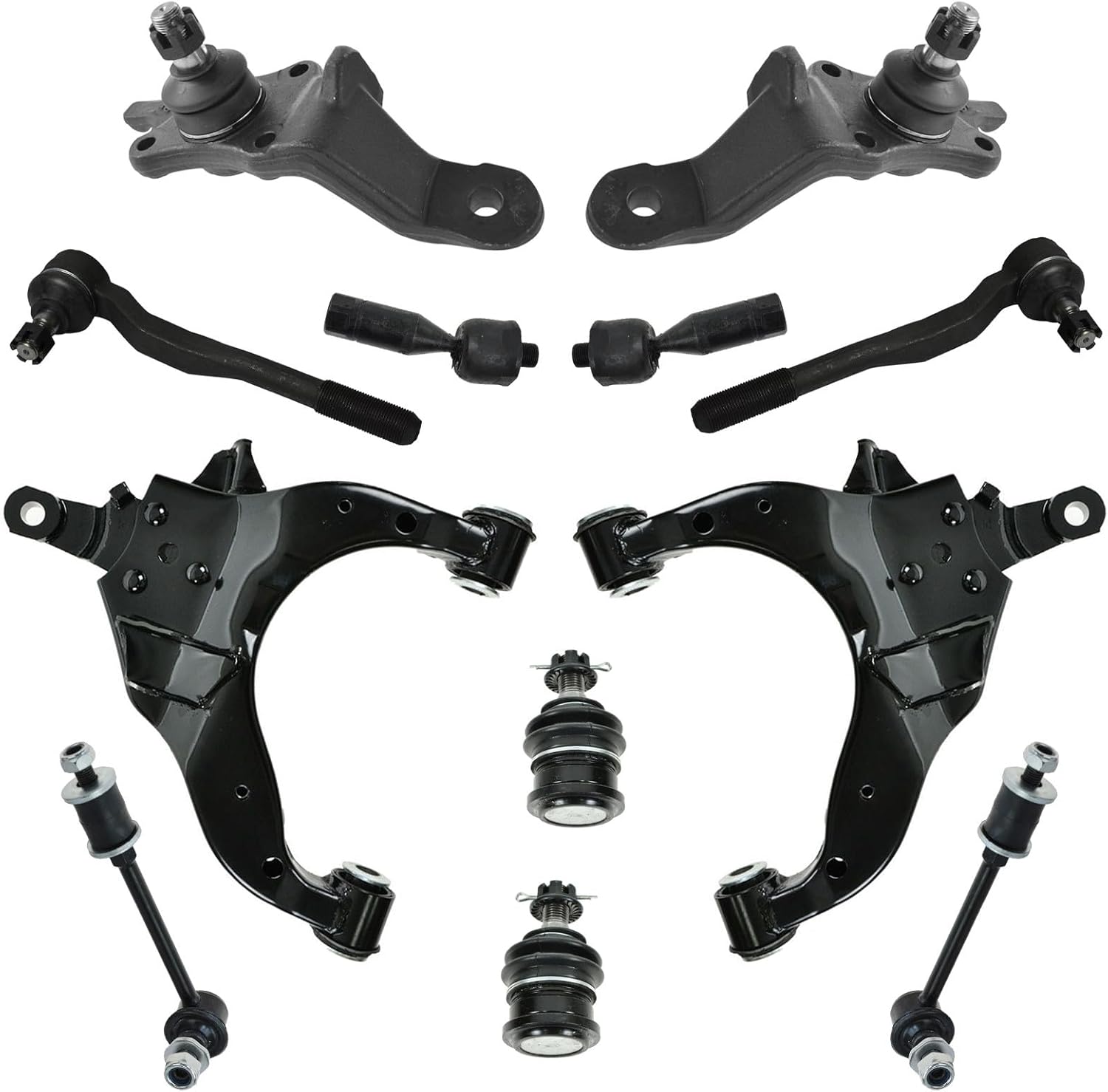 TRQ Front Steering & Suspension 12-Piece Kit for Toyota 4Runner (1996–2002)