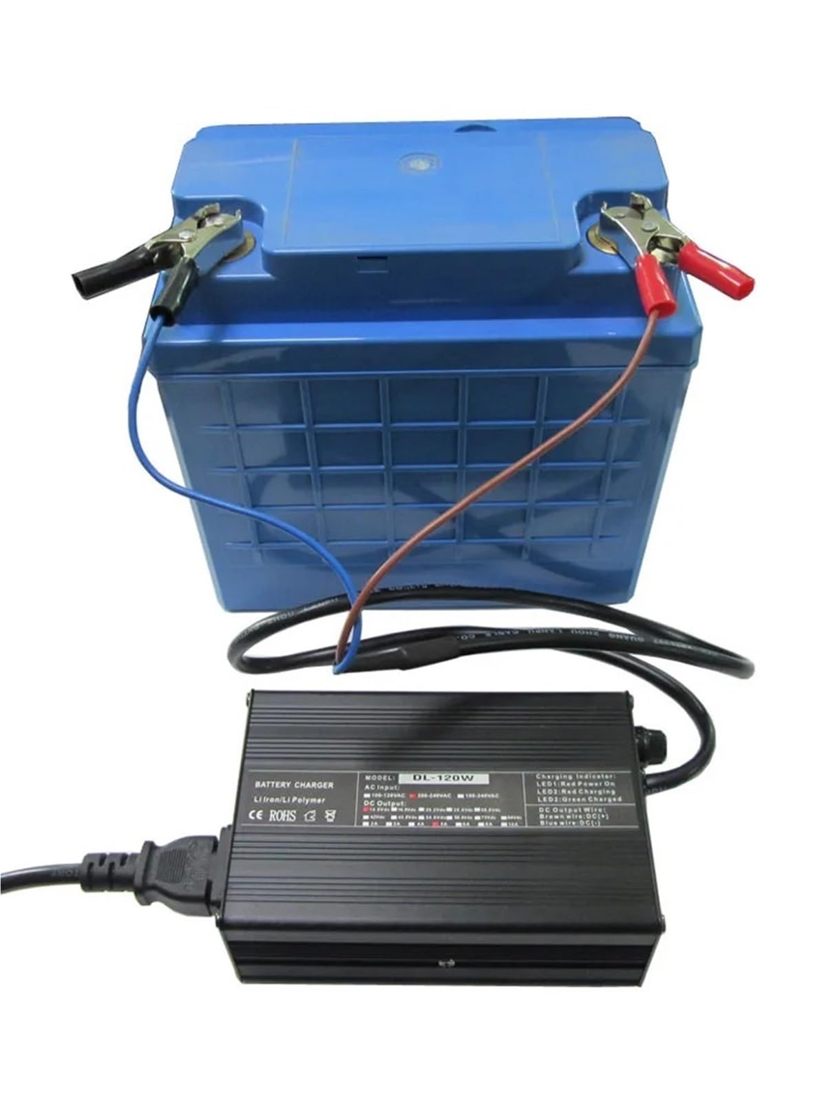 Ładowarka 24V 10a do akumulatora ołowiowego 10ah do 100ah 24V, akumulator elektryczny do wózka inwalidzkiego, inteligentny wentylator z wysokiej jakości stopu aluminium (kolor: 3P GX-16, rozmiar : 4)