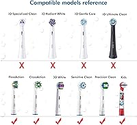 Vista 6 de 4 fundas para cabezales de cepillo de dientes (multicolor) compatibles con cabezal de cepillo de dientes eléctrico Oral B + 1 soporte para cepillos