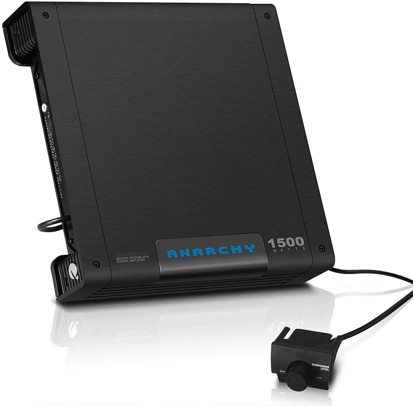 MVOWIZON 1M Monoblock Car Amplifier - 1500 Watts Max Power, 2/4 Ohm Stable, Class A/B, Remote Subwoofer Control, Mosfet Power Supply